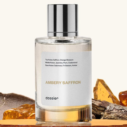 Amber Saffron, Dossier, Women's Perfume, 50ml, Eau de Parfum, Vanilla, Coffee, Pear, Liquorice, Pear, Jasmine