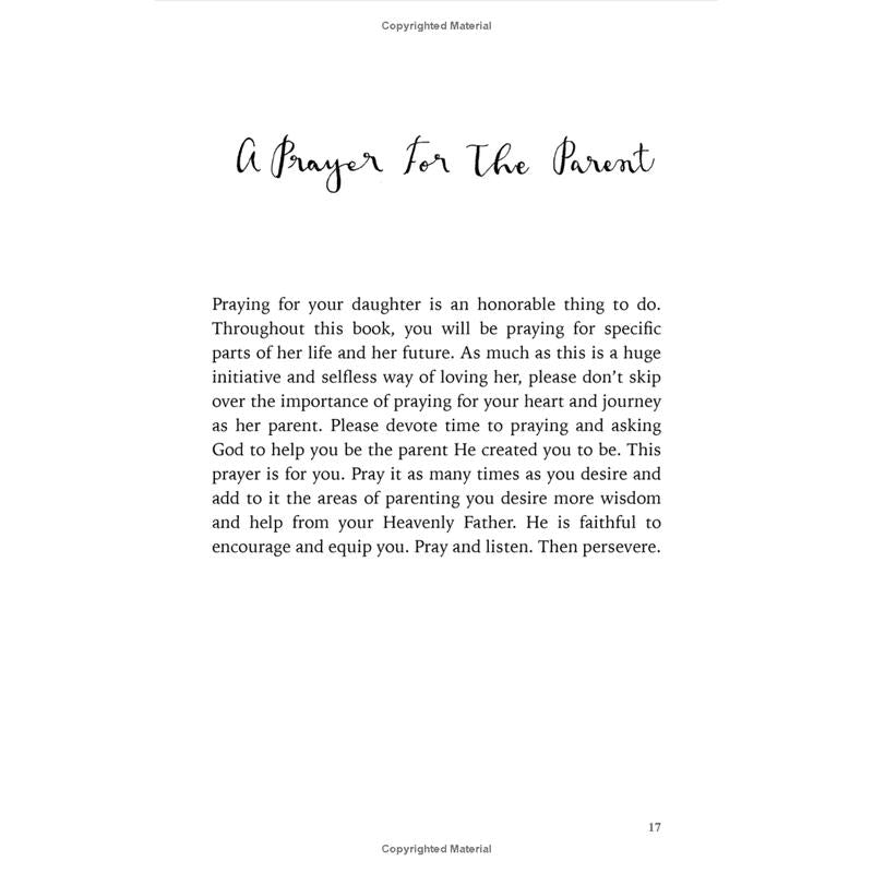 31 Prayers For My Daughter: Seeking God’s Perfect Will For Her Paperback Blessing Resource for prayer and arenting