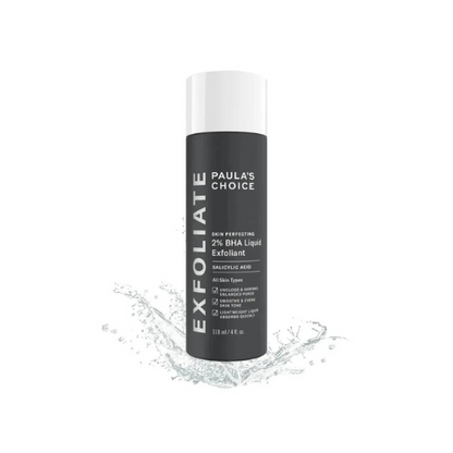 Paula's Choice SKIN PERFECTING 2% Salicylic Acid Liquid Exfoliant, Facial Polish for Enlarged Pores, Wrinkles & Fine Lines, Suitable for Blackhead-Prone Skin, Fragrance-Free 118ML