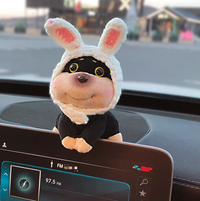 White Rabbit Ear Bee-Dog: Ornament